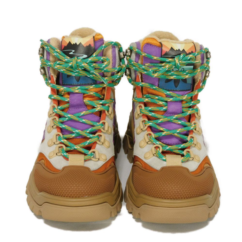 Gucci Boots 721394 Faaw 59762 Fabric Multicolor Trefoil Logo Adidas Trekking Shoes 34