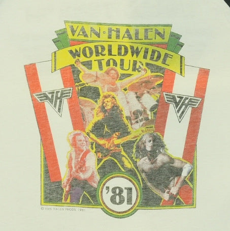 1981 Van Halen Tour Jersey Shirt