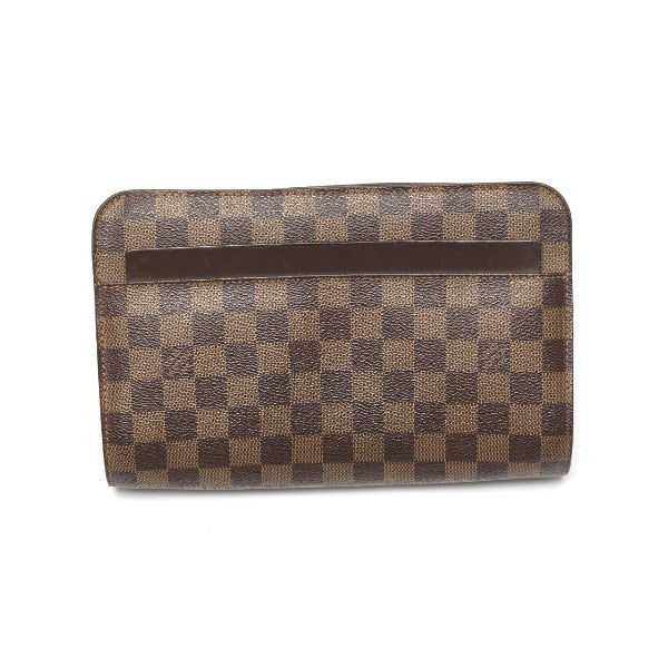 Louis Vuitton Business Bag N51993 Damier Canvas Brown Clutch Bag Damier Ebene Saint Louis Mens