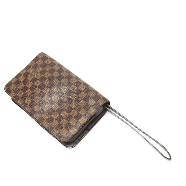 Louis Vuitton Business Bag N51993 Damier Canvas Brown Clutch Bag Damier Ebene Saint Louis Mens