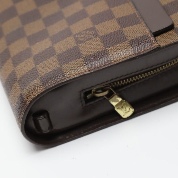 Louis Vuitton Business Bag N51993 Damier Canvas Brown Clutch Bag Damier Ebene Saint Louis Mens