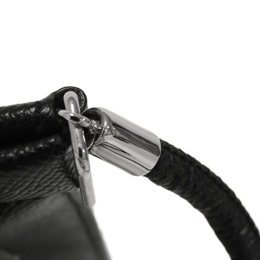 Martin Margiela Shoulder Bag Sa1Vz0002 Grainy Calf Leather Black 4Stitch Smartphone Pouch