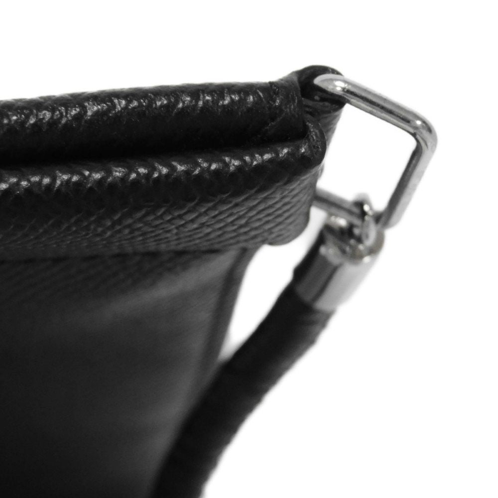 Martin Margiela Shoulder Bag Sa1Vz0002 Grainy Calf Leather Black 4Stitch Smartphone Pouch