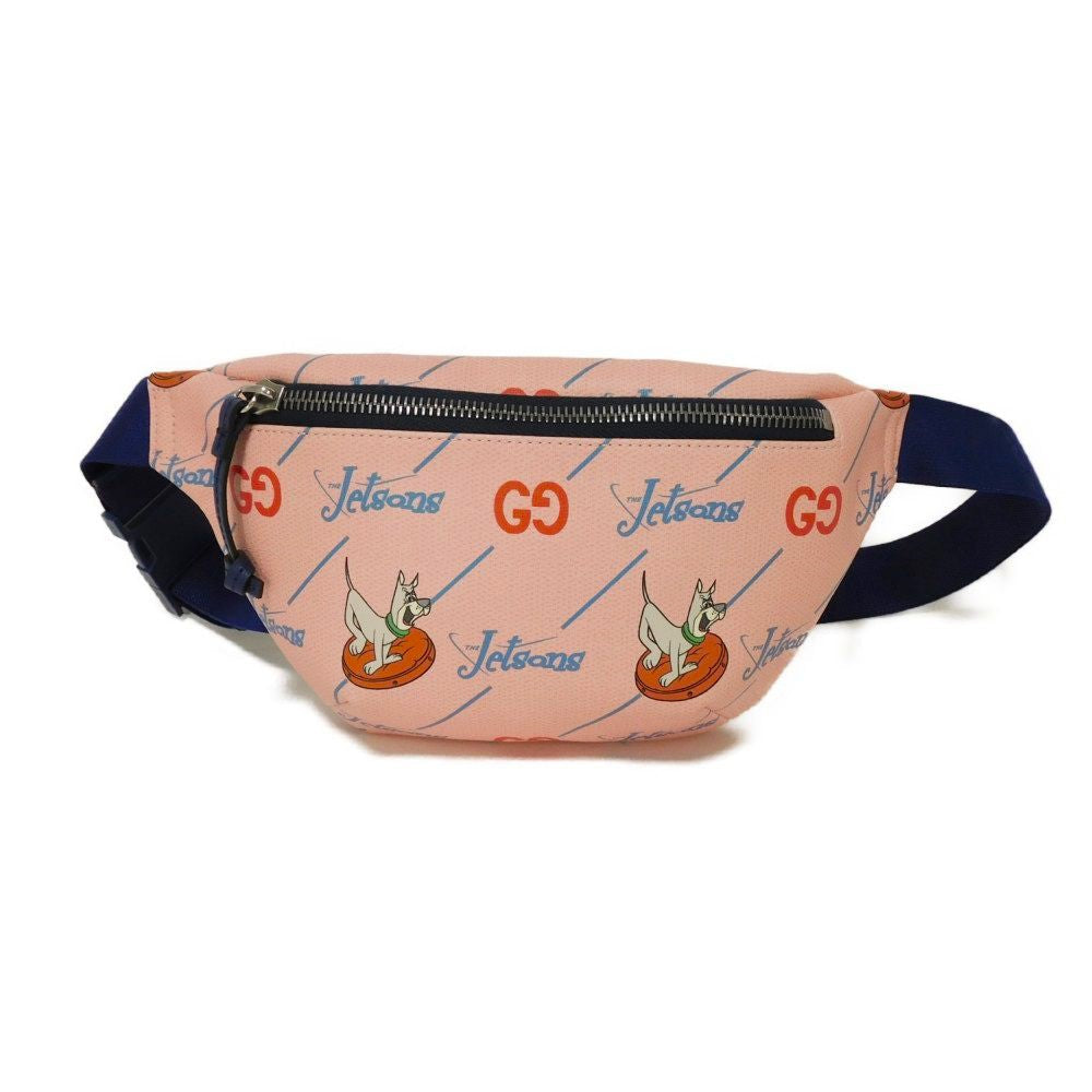Gucci Sling Bag 502095 Facak 4957 Pvc Canvas Pink Chilled License The Jetsons Waist Pouch