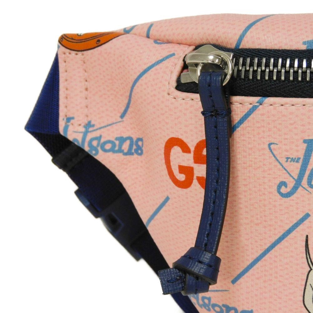 Gucci Sling Bag 502095 Facak 4957 Pvc Canvas Pink Chilled License The Jetsons Waist Pouch