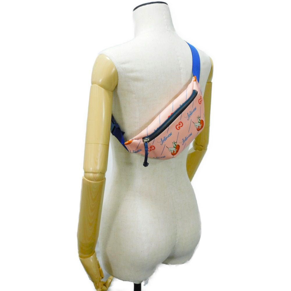 Gucci Sling Bag 502095 Facak 4957 Pvc Canvas Pink Chilled License The Jetsons Waist Pouch