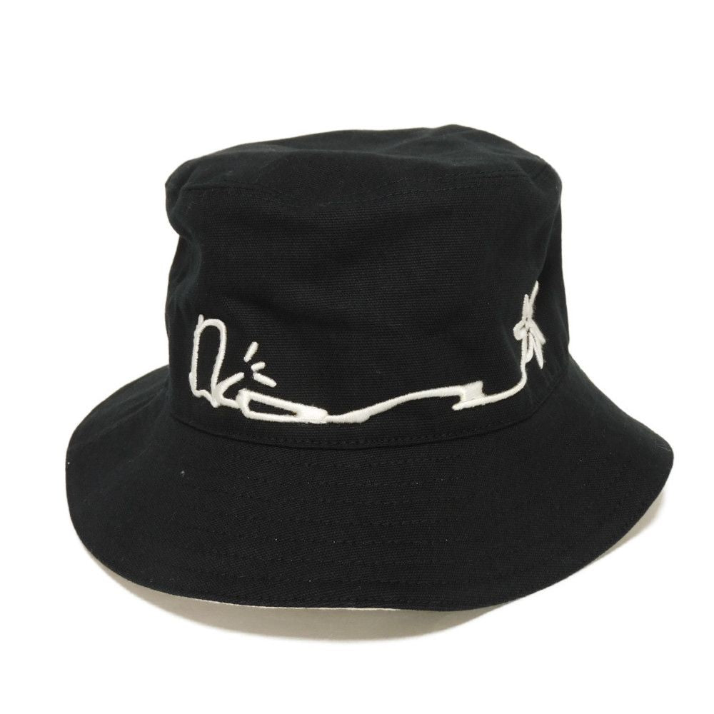 Dior Hat 033C906U4511 Cotton Black Travis Scott Cactus Jack Bob Bucket Hat