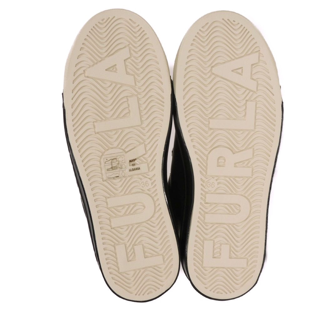 Furla Sneakers Yf42Fjo Smooth Calf Leather (Rubberized) Black Joy Lace-Up