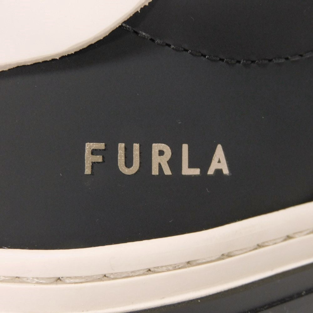 Furla Sneakers Yf42Fjo Smooth Calf Leather (Rubberized) Black Joy Lace-Up