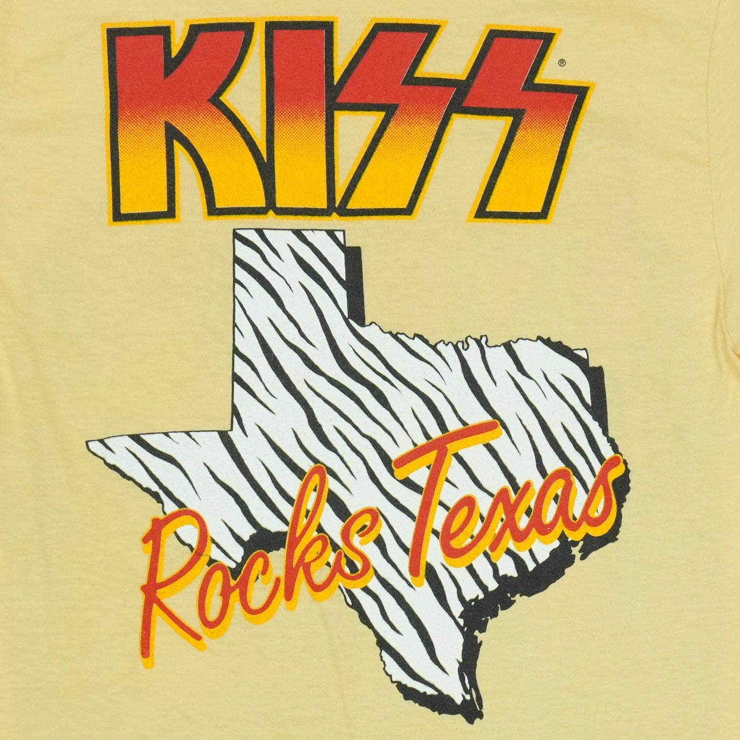 1984 Kiss Rocks Texas Shirt