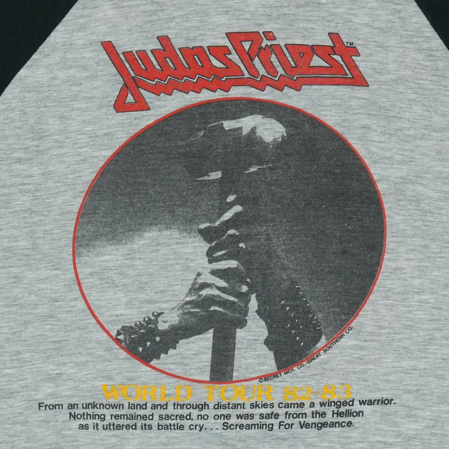 1982 Judas Priest Screaming For Vengeance Tour Jersey Shirt