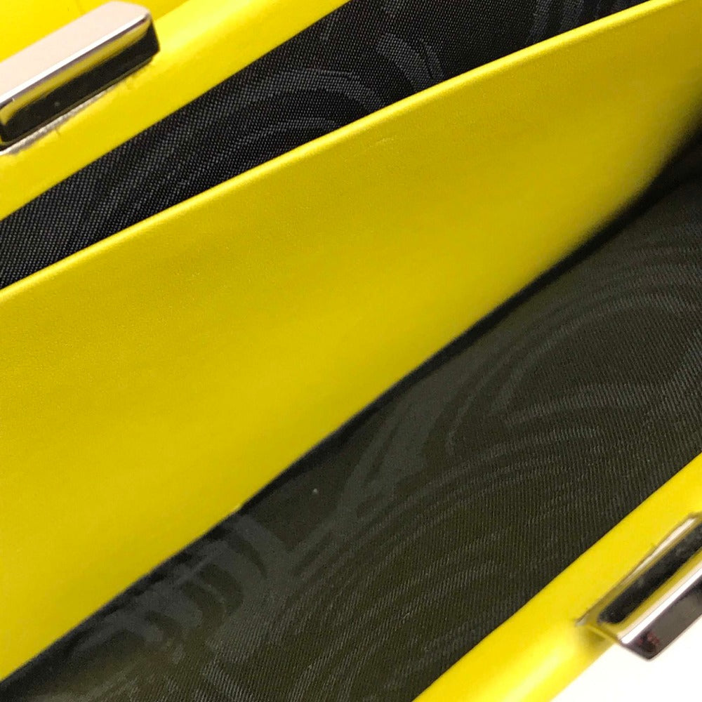 Emilio Pucci Long Wallet Purse Leather Yellow Type Gamaguchi Women