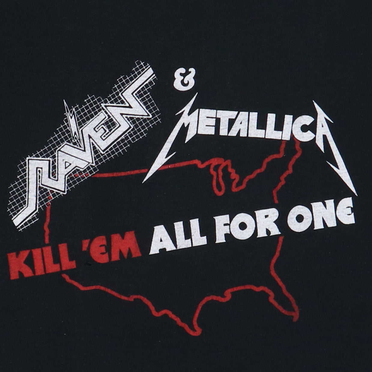 1983 Metallica Raven Kill Em All For One Tour