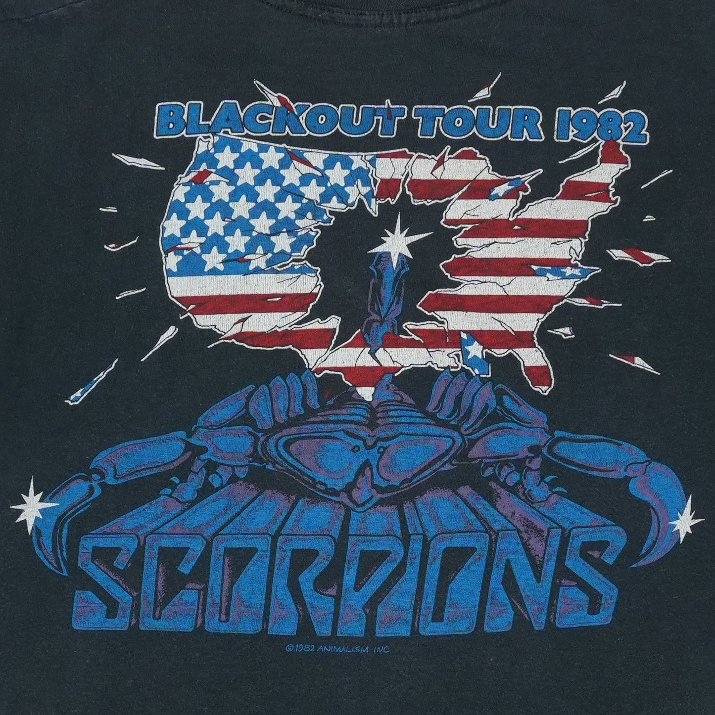 Shirt 1982 Scorpions Blackout Tour