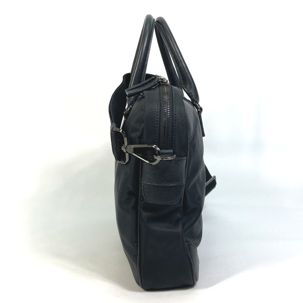Versace Business Bag Nylon Black Logo Shoulder Bag Handbag Mens