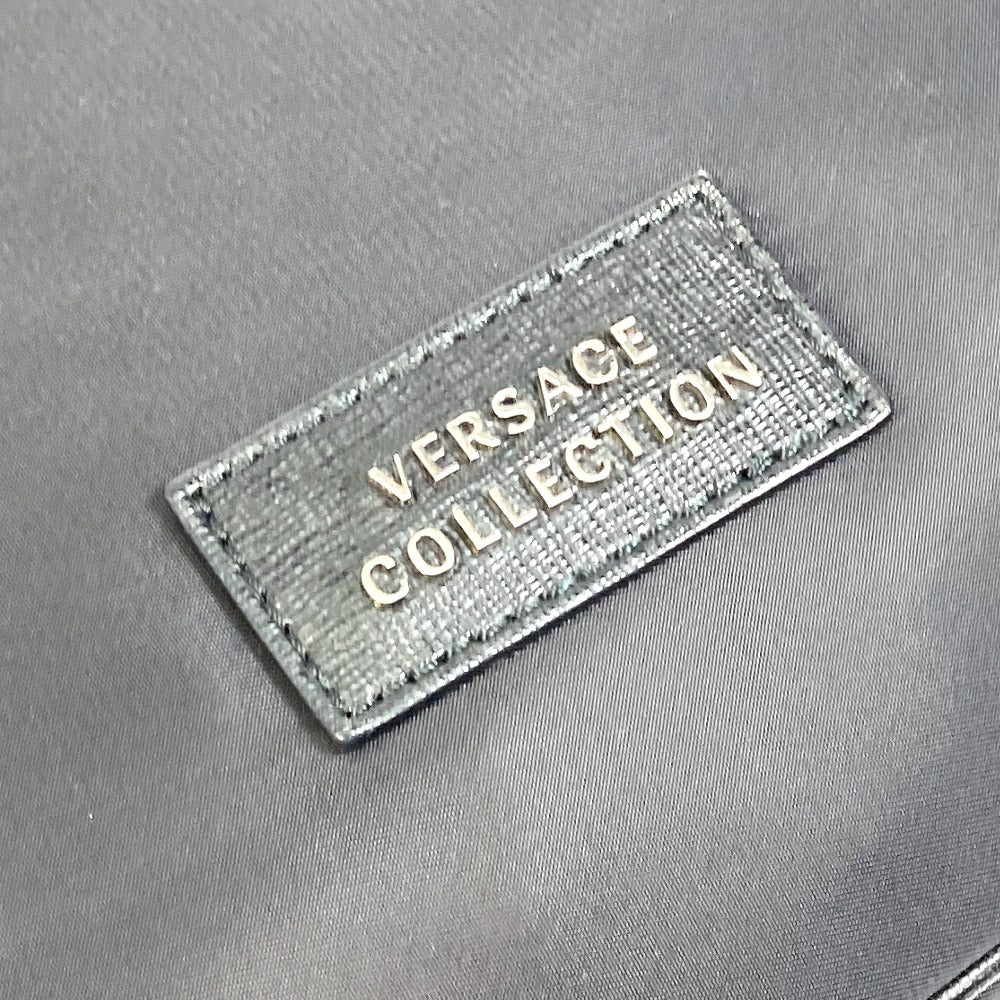 Versace Business Bag Nylon Black Logo Shoulder Bag Handbag Mens