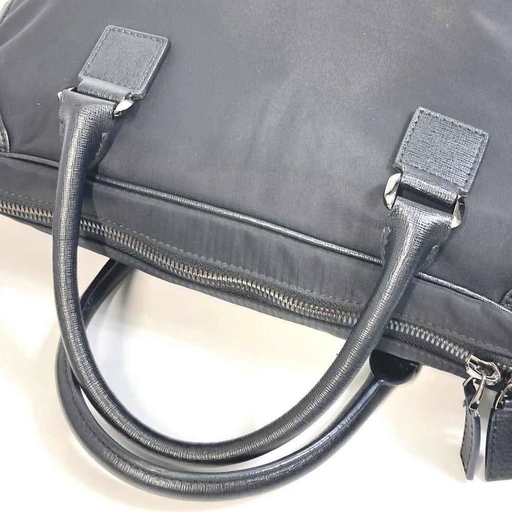Versace Business Bag Nylon Black Logo Shoulder Bag Handbag Mens