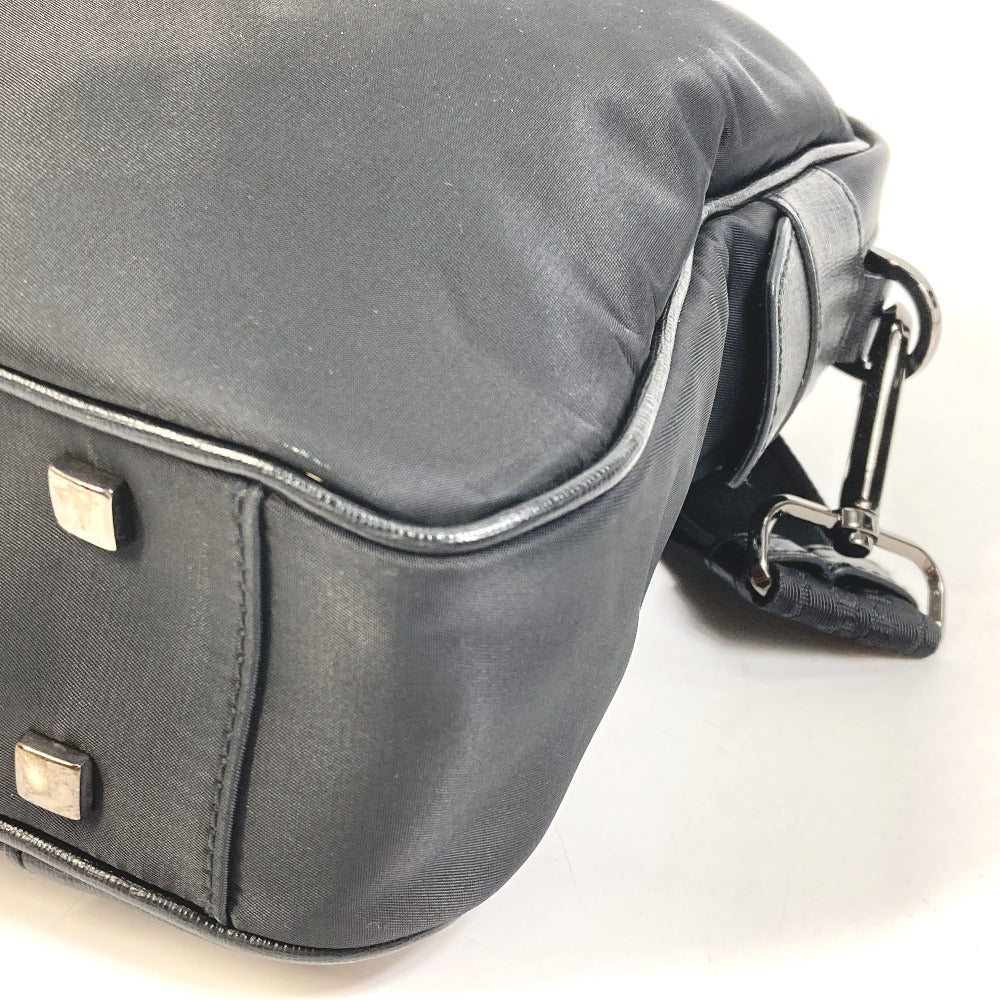 Versace Business Bag Nylon Black Logo Shoulder Bag Handbag Mens