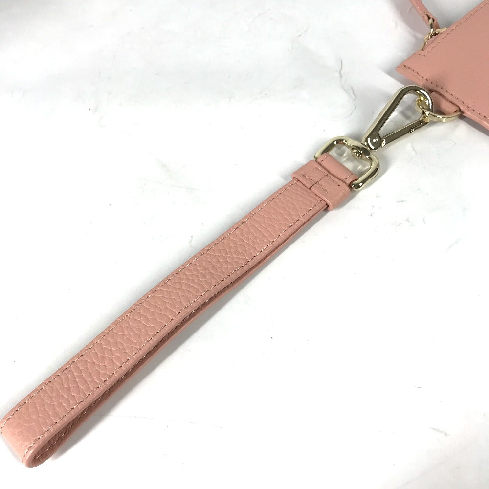 Versace Clutch Bag Leather Pink Bag Pouch Medusa Women
