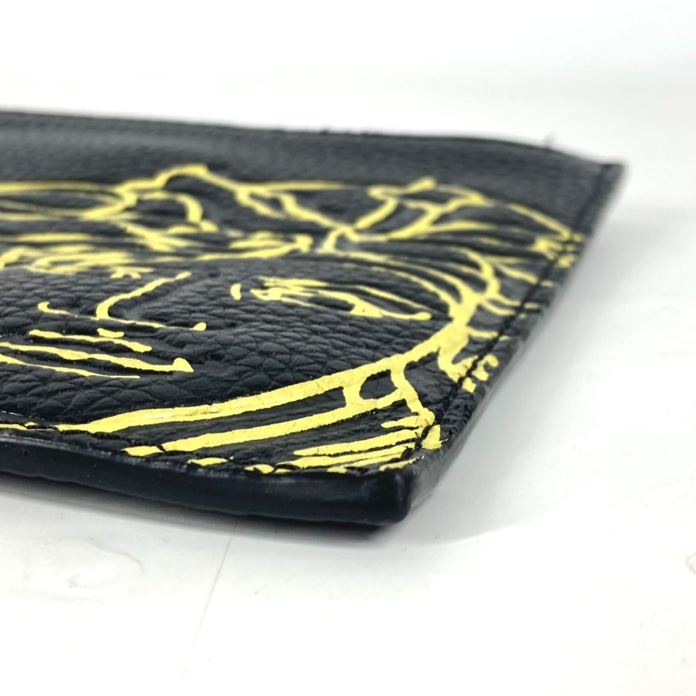 Versace Clutch Bag Leather Black Pouch Bag Logo Medusa Unisex(Unisex)