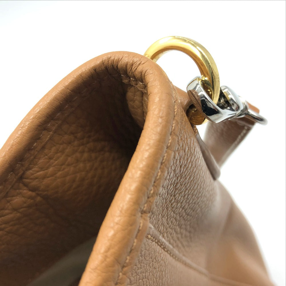 Tory Burch Tote Bag Leather Camel Brown Amanda Handbag
