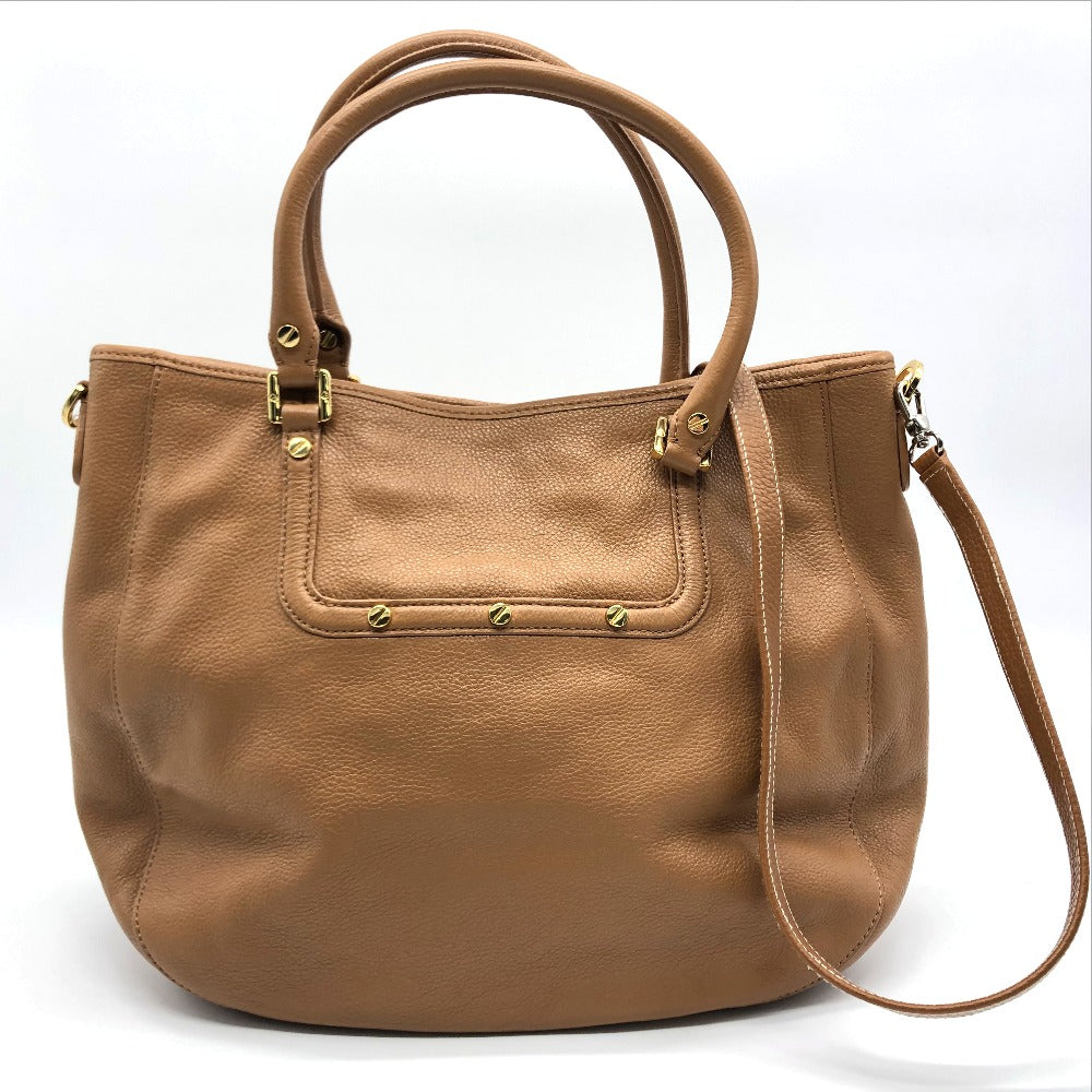 Tory Burch Tote Bag Leather Camel Brown Amanda Handbag