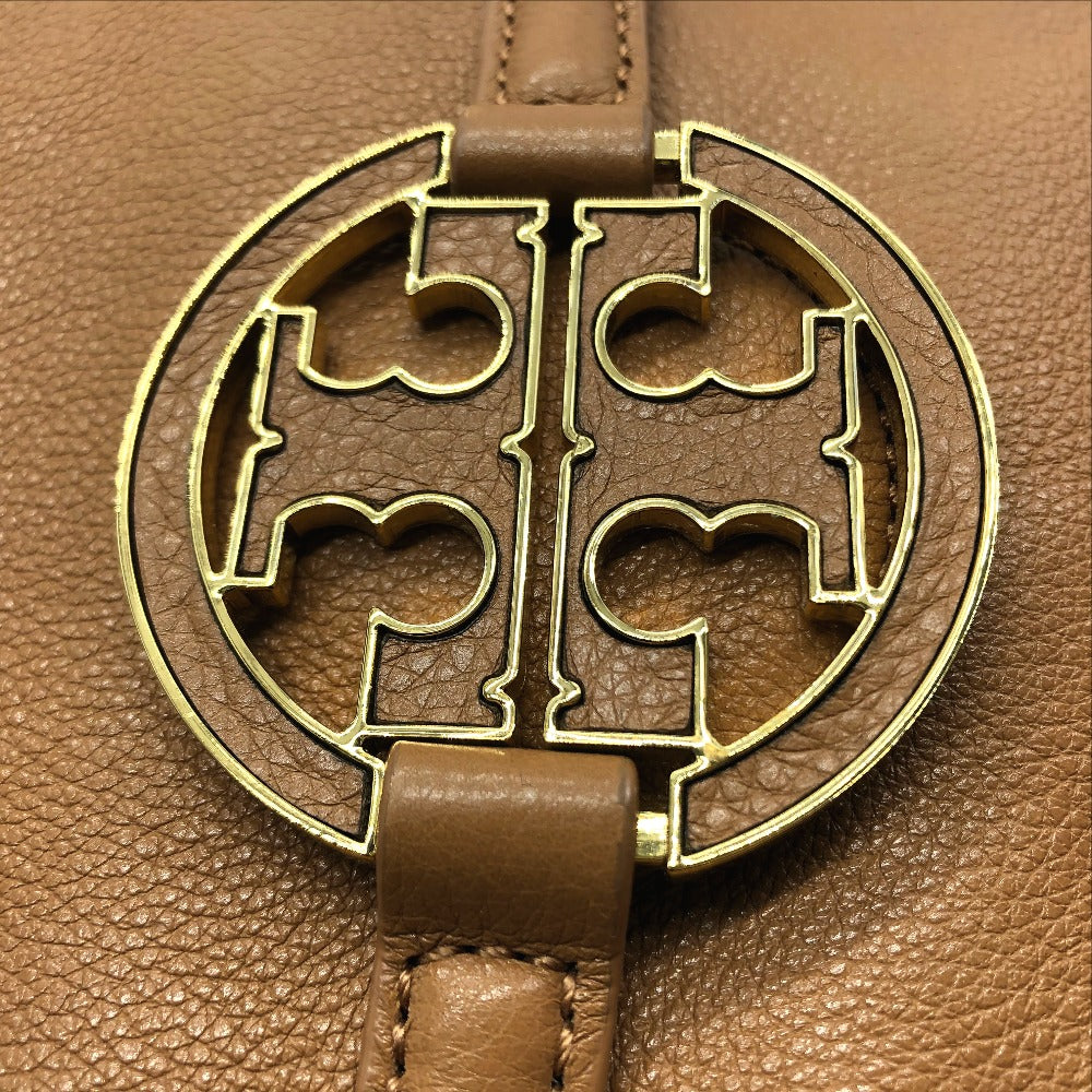 Tory Burch Tote Bag Leather Camel Brown Amanda Handbag
