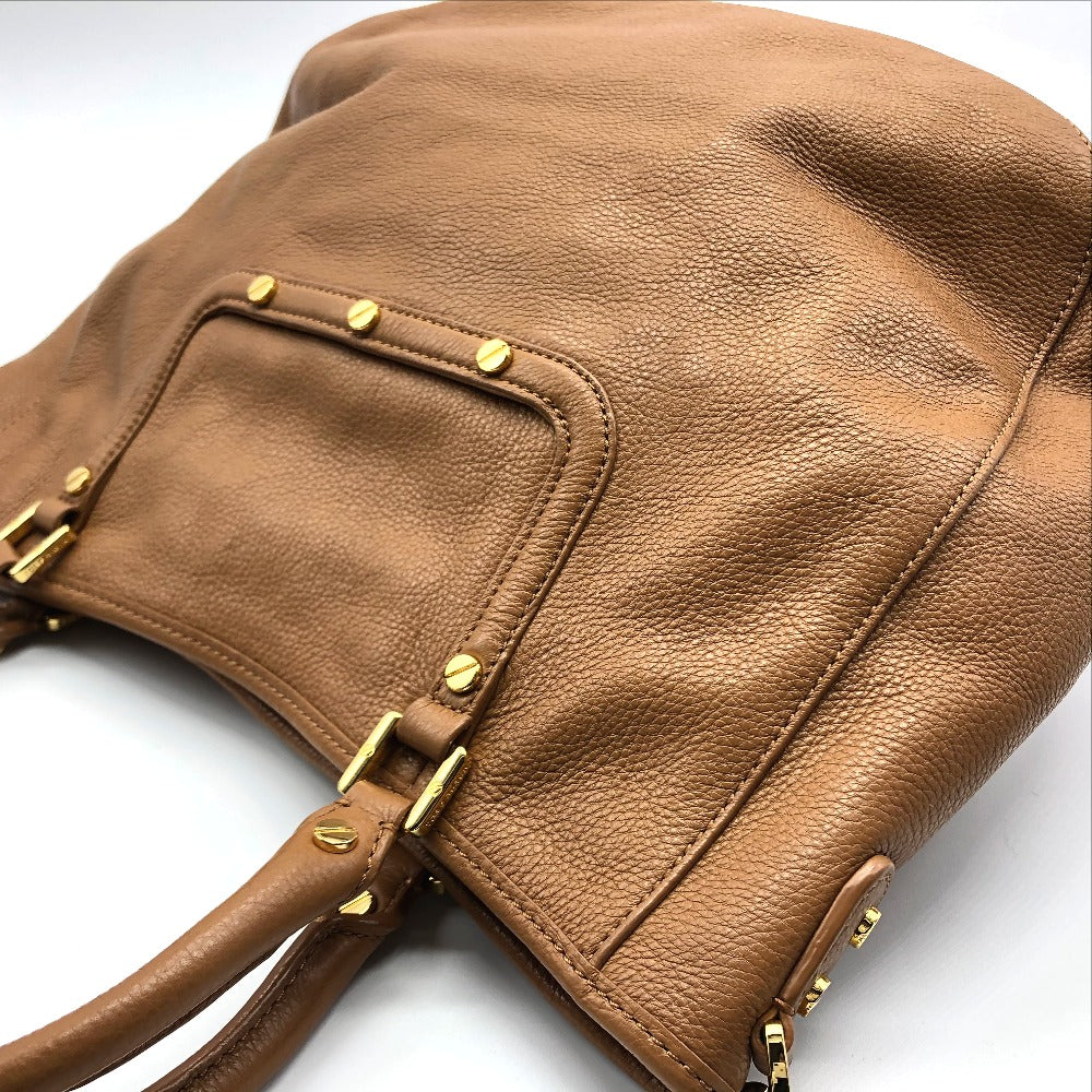 Tory Burch Tote Bag Leather Camel Brown Amanda Handbag