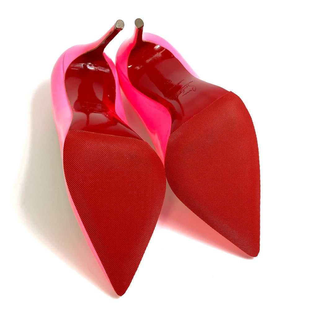 Christian Louboutin Pumps 3140495 Patent Leather Fluorescent Pink Pigalle Follies Women 36
