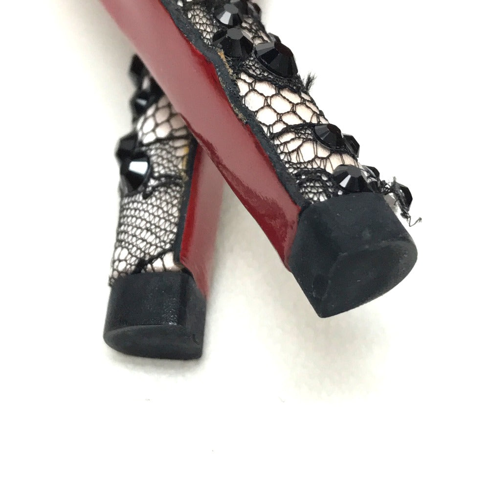 Christian Louboutin Pumps Sequins, Satin Black Race Women 40
