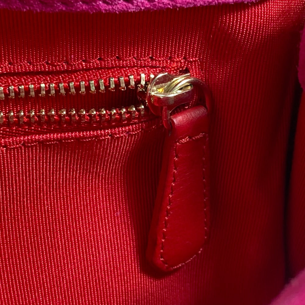 Christian Louboutin Clutch Bag 1120586 Calfskin/Patent Leather/Suede Brown X Pink By Color Riviera