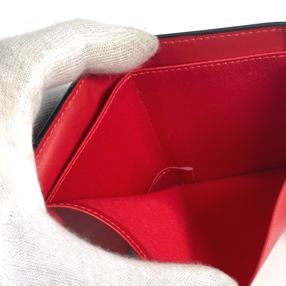 Christian Louboutin Trifold Wallet 1205105 Leather Black Rubigaga