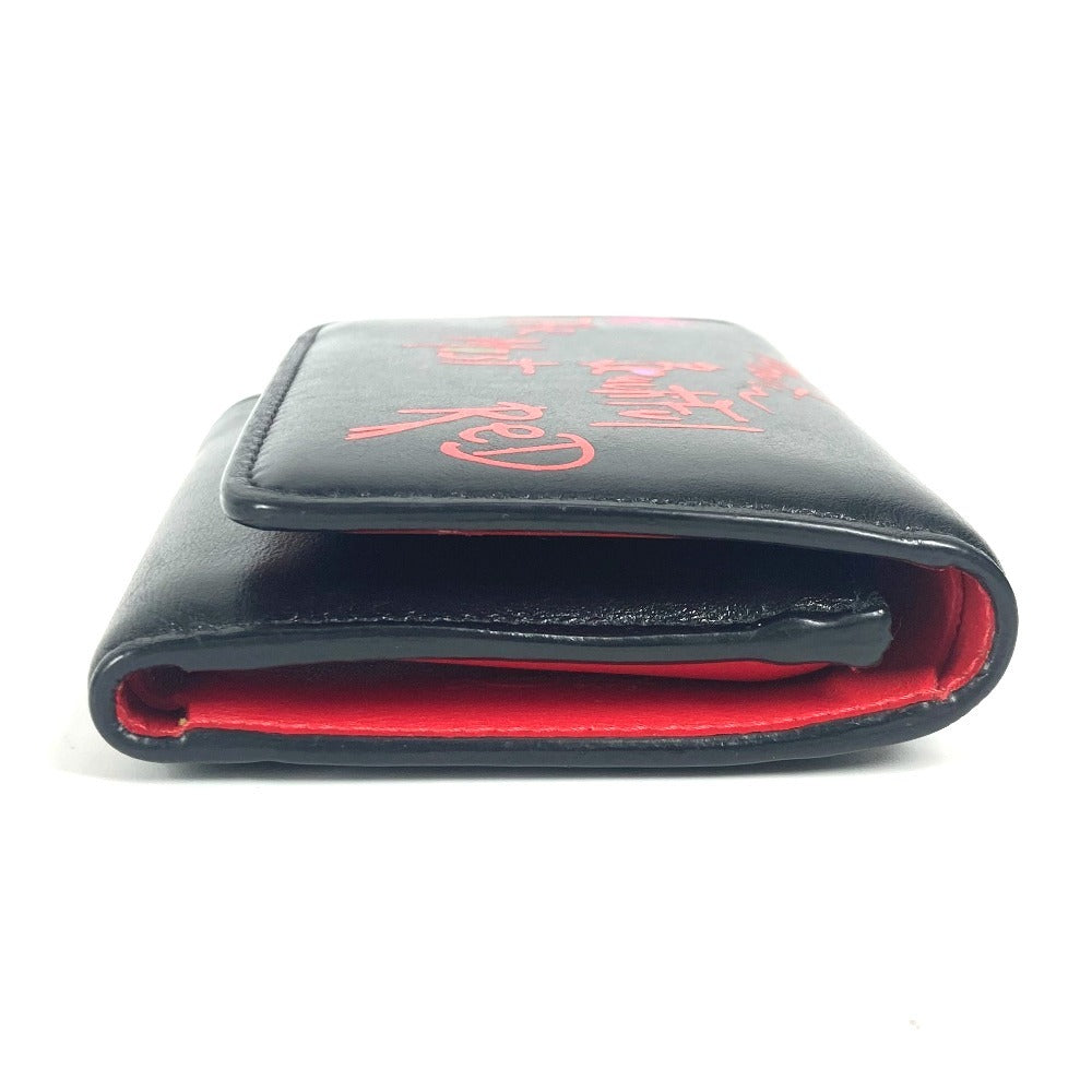 Christian Louboutin Trifold Wallet 1205105 Leather Black Rubigaga