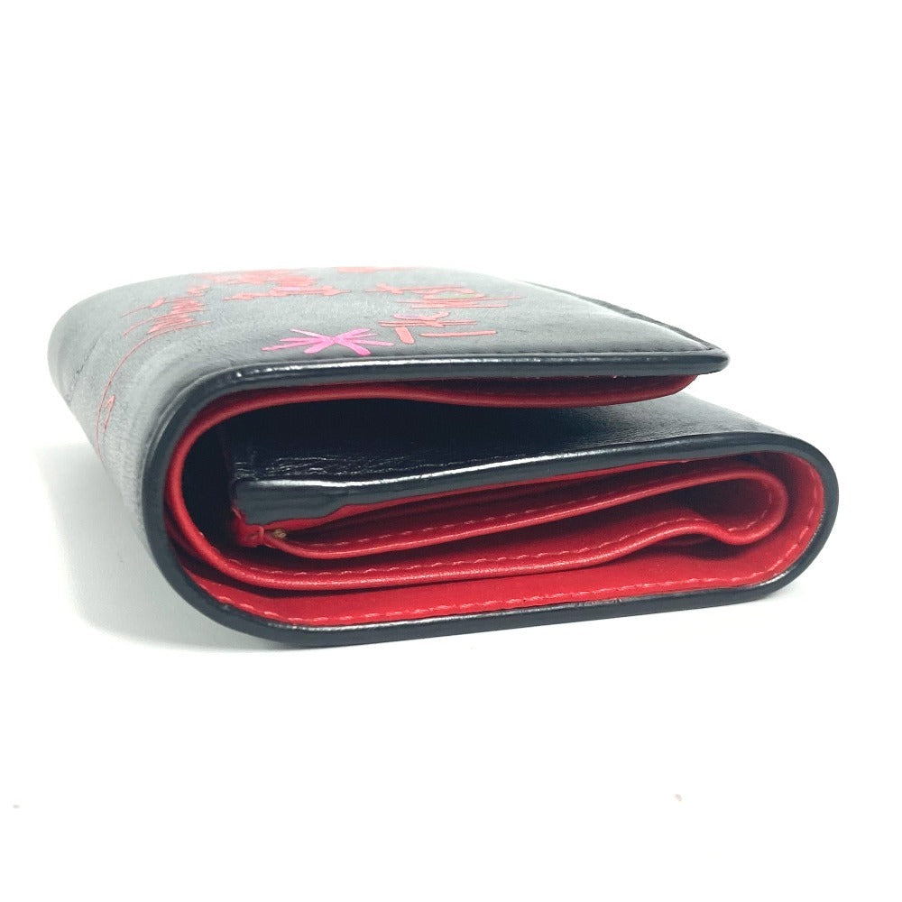 Christian Louboutin Trifold Wallet 1205105 Leather Black Rubigaga