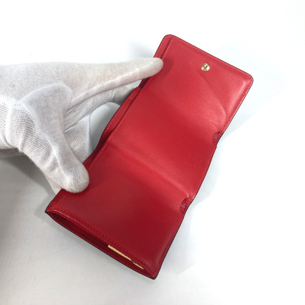 Christian Louboutin Trifold Wallet 1205105 Leather Black Rubigaga