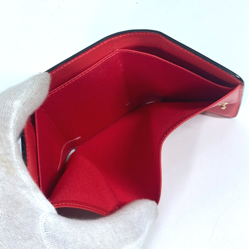 Christian Louboutin Trifold Wallet 1205105 Leather Black Rubigaga