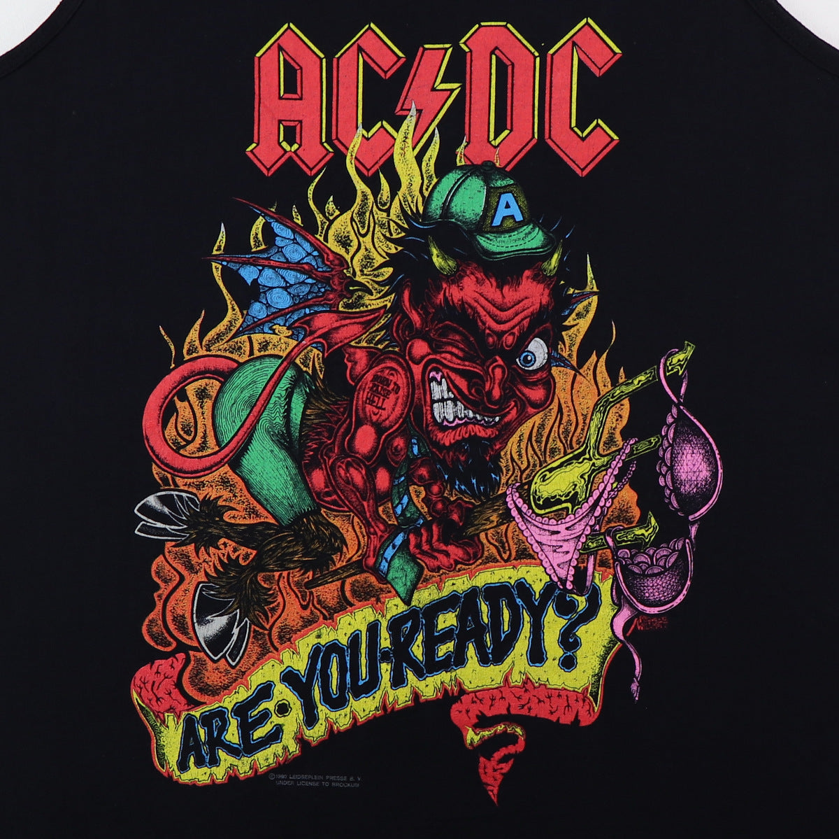 1990 Acdc Are You Ready Tank Top Shirt