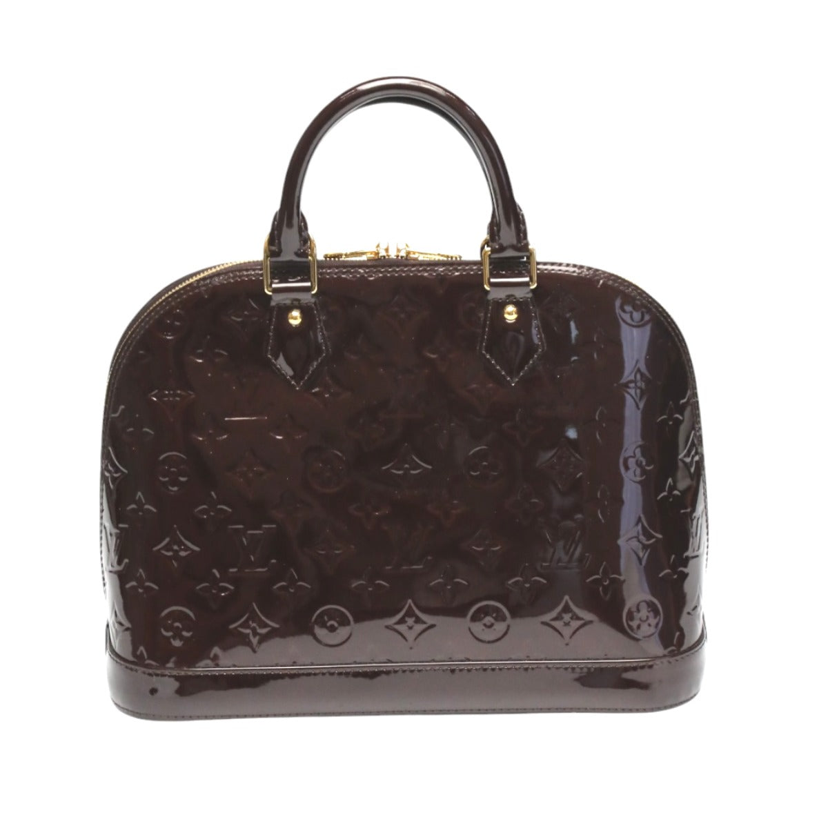 Louis Vuitton Handbag M91611 Monogram Vernis Wine-Red Handbag Vernis Alma Pm Women