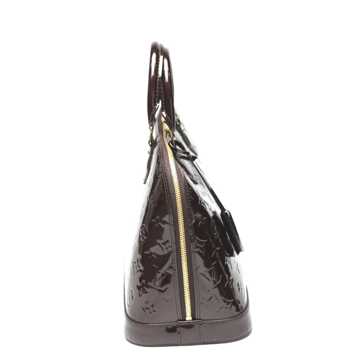 Louis Vuitton Handbag M91611 Monogram Vernis Wine-Red Handbag Vernis Alma Pm Women