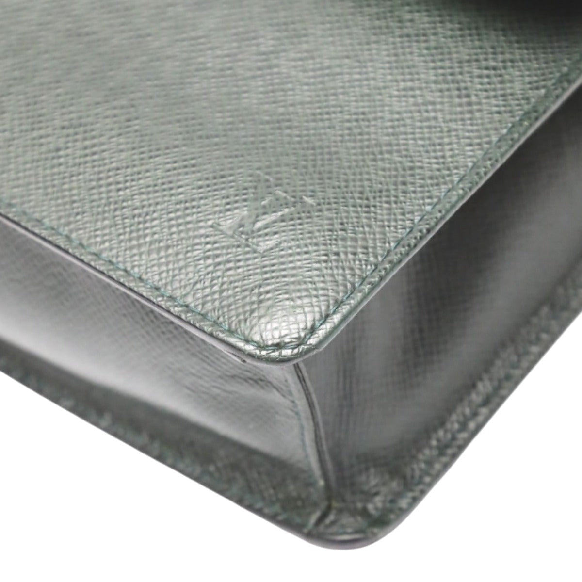 Louis Vuitton Business Bag M30776 Taiga Green Clutch Back Taiga Porto Doqun Mens
