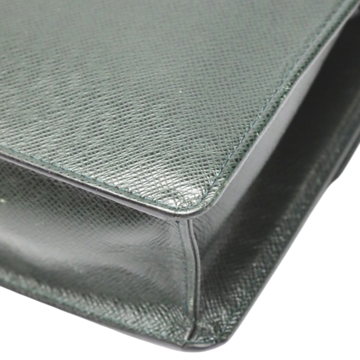 Louis Vuitton Business Bag M30776 Taiga Green Clutch Back Taiga Porto Doqun Mens