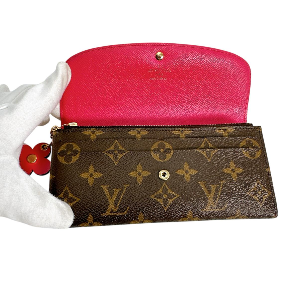 Louis Vuitton Long Wallet Purse M64202 Monogram Canvas Brown Long Wallet Purse Monogram