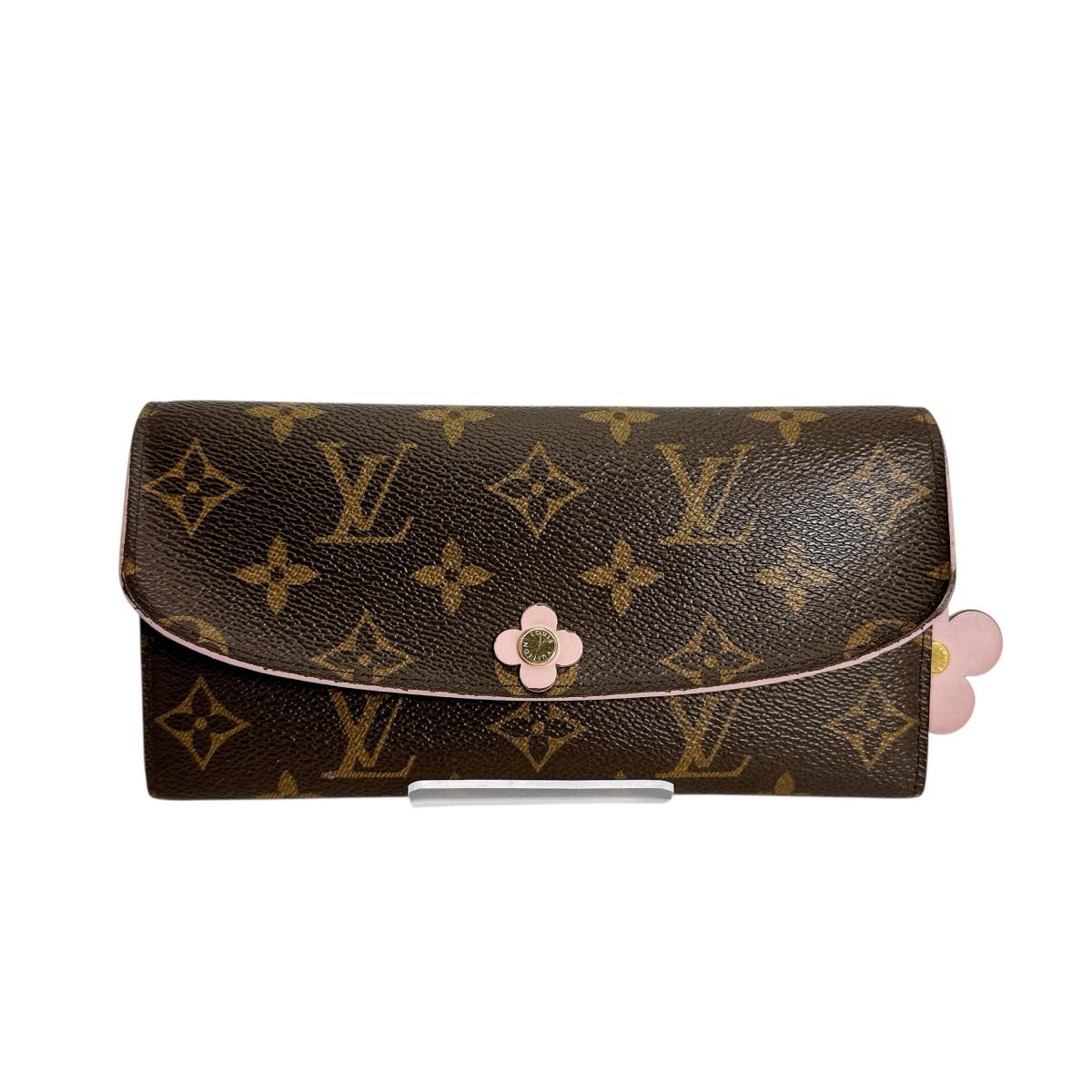 Louis Vuitton Long Wallet Purse M64202 Monogram Canvas Brown Long Wallet Purse Monogram