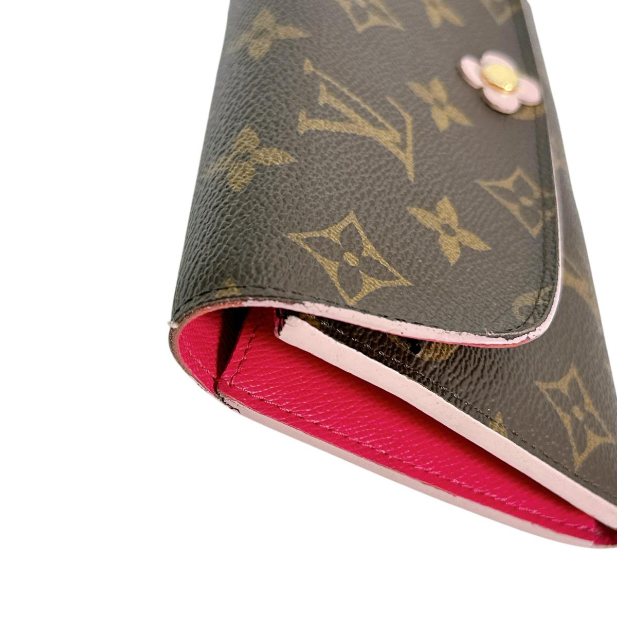 Louis Vuitton Long Wallet Purse M64202 Monogram Canvas Brown Long Wallet Purse Monogram