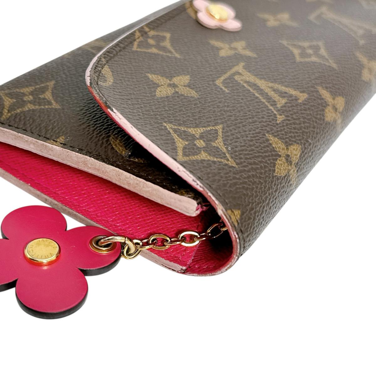 Louis Vuitton Long Wallet Purse M64202 Monogram Canvas Brown Long Wallet Purse Monogram