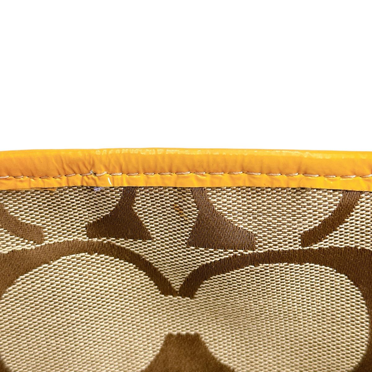 Coach Shoulder Bag F14871 Canvas Beige Handbag Large Capacity 2 Way Bag Women