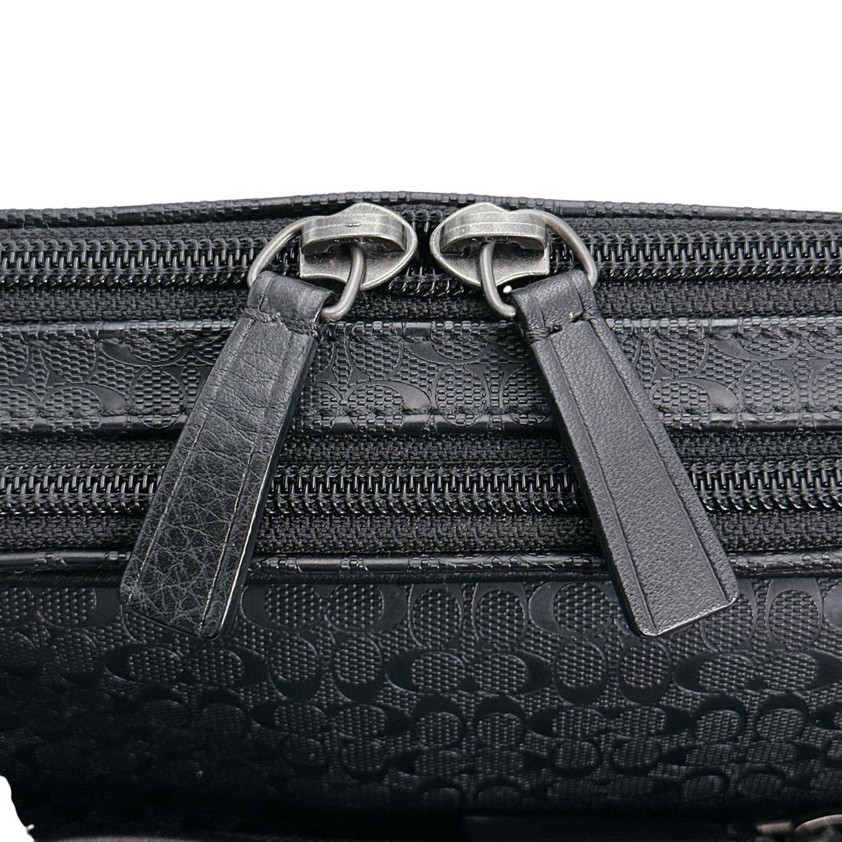 Coach Business Bag A1469-F70766 Pvc Black 2 Way Back Business Back Mens