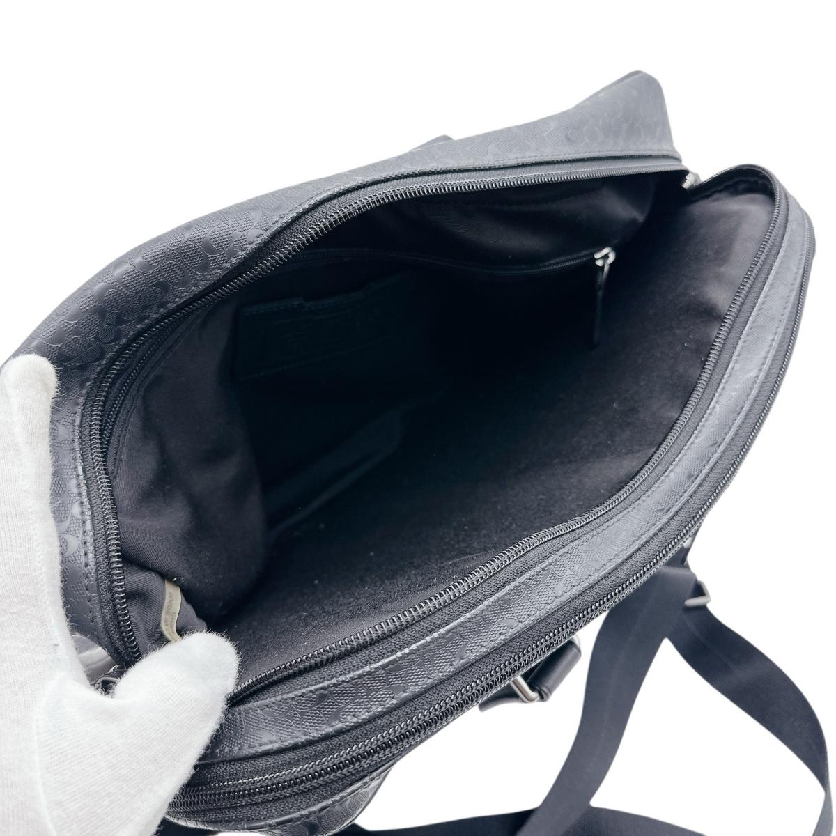 Coach Business Bag A1469-F70766 Pvc Black 2 Way Back Business Back Mens
