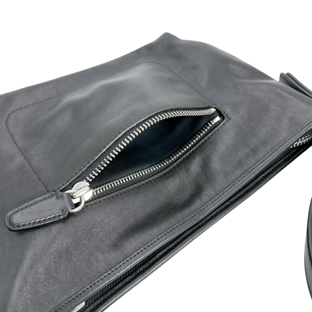 Coach Shoulder Bag 25355 Leather Black Tote Bag Tassel Legacy Women