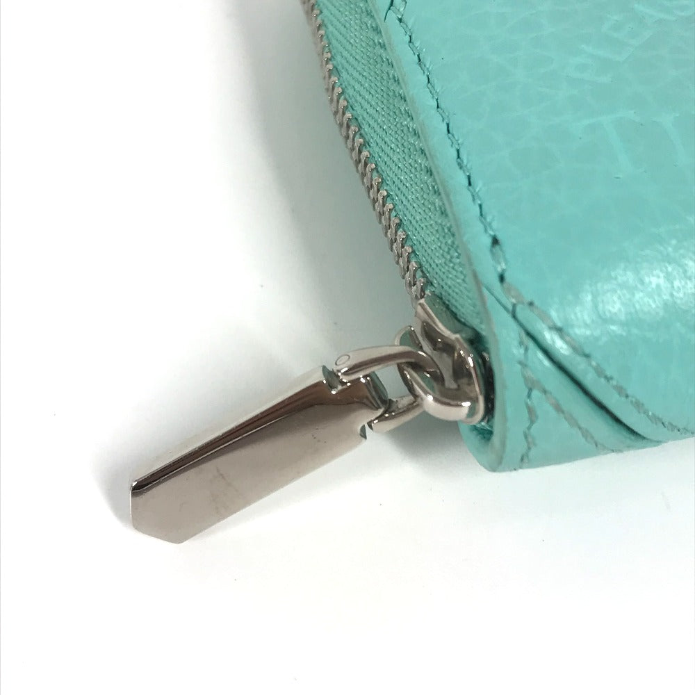 Tiffany&Co. Coin Case Leather Mint Green Compact Wallet Return To Tiffany & Co. Women